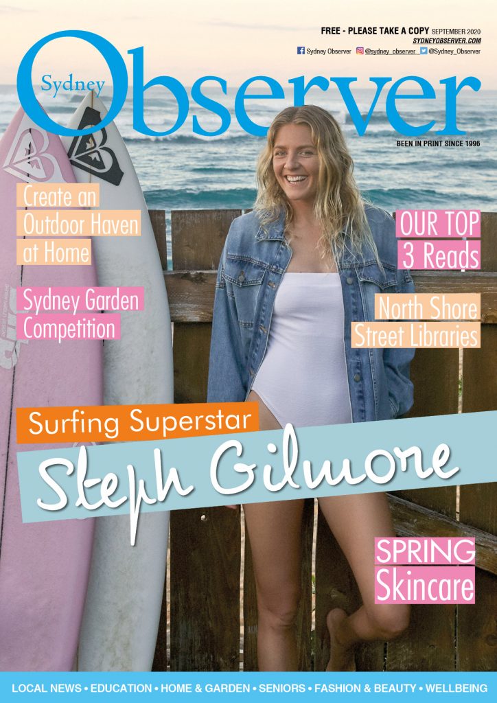 SO September 2020 issue cover, Steph Gilmore.