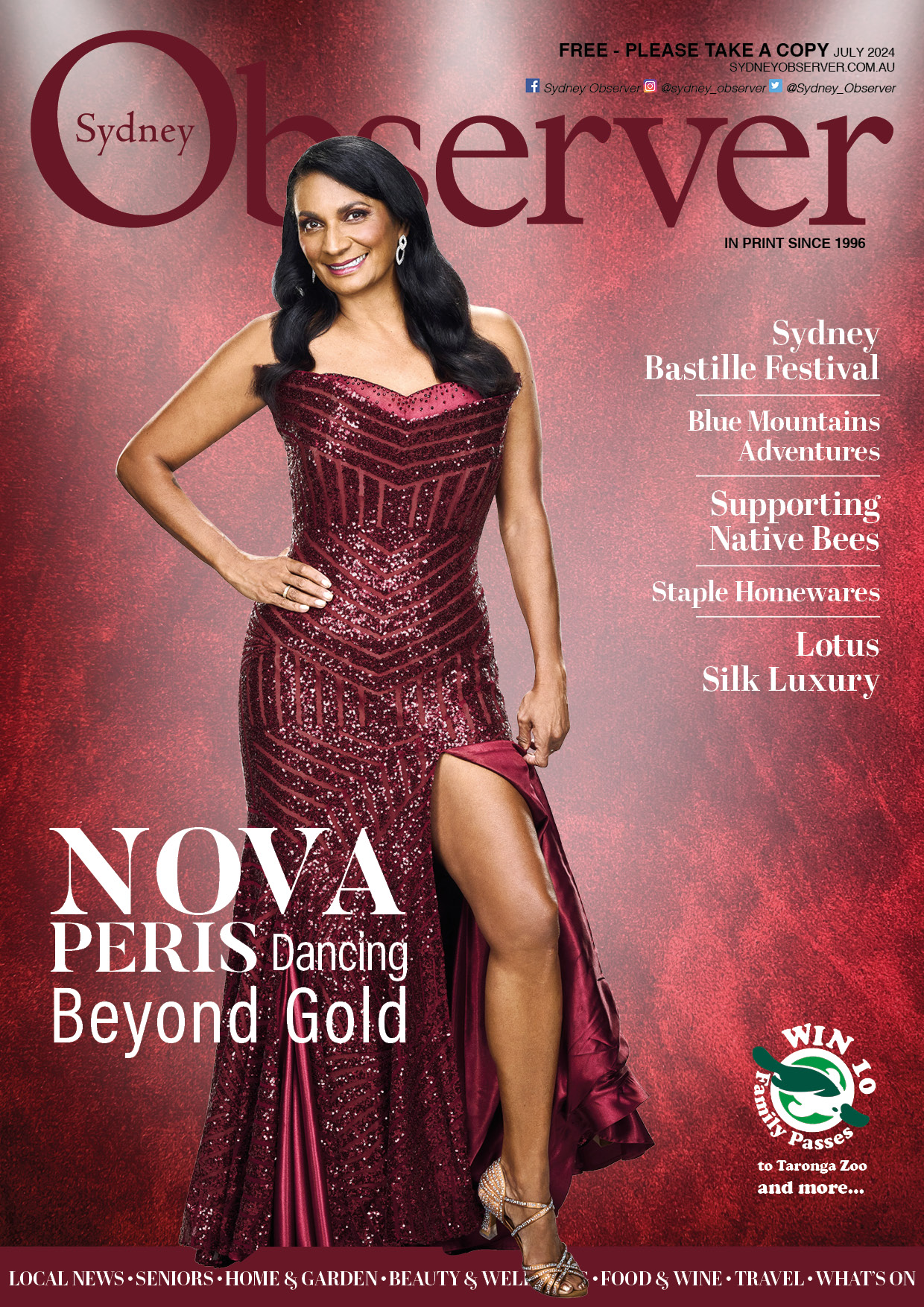 SO July 2024 cover, with former olympian Nova Peris.