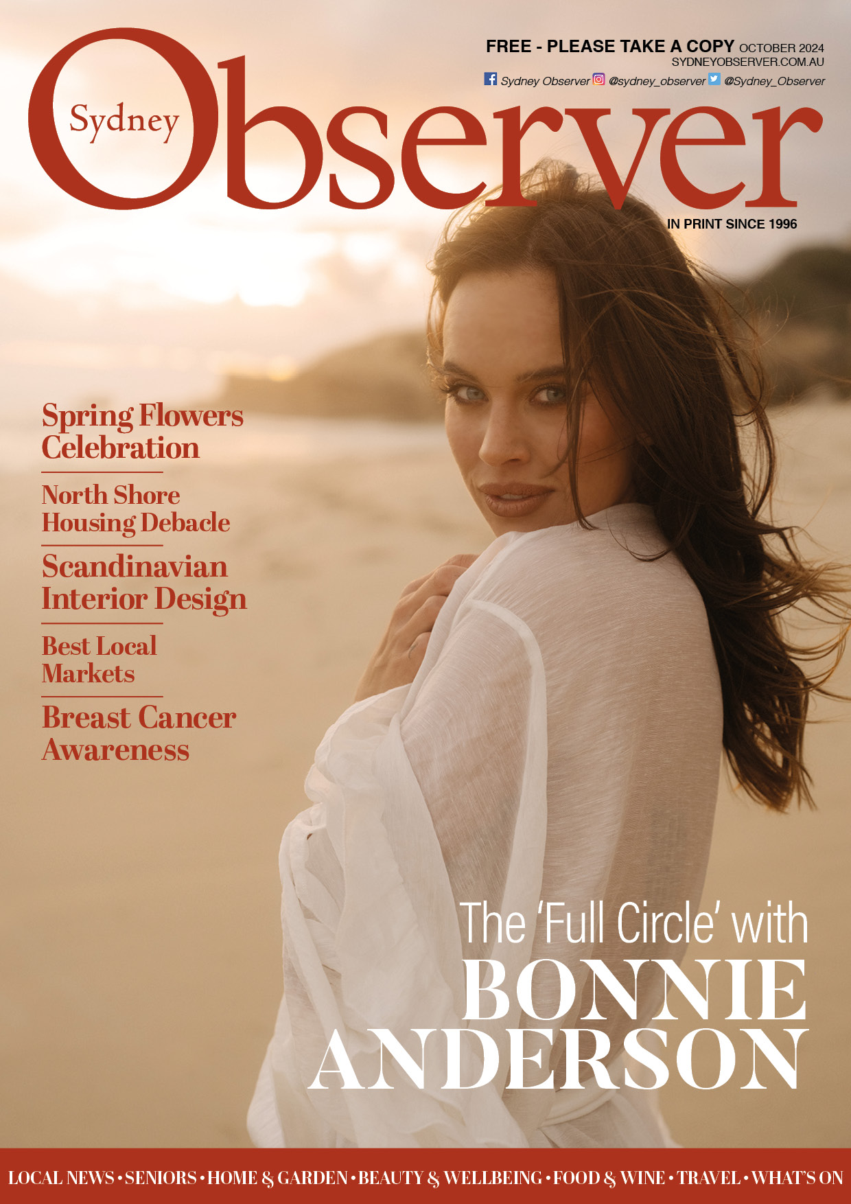 SO October 2024 cover with singer Bonnie Anderson.