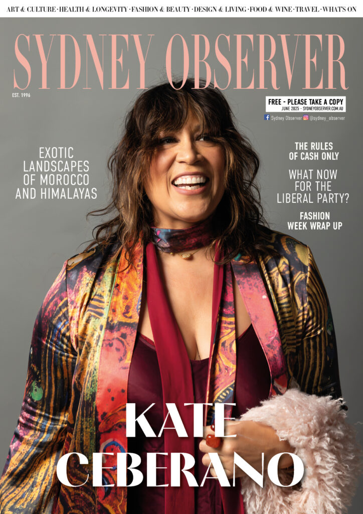 Sydney Observer, June issue, with the singer Kate Ceberano on the cover.