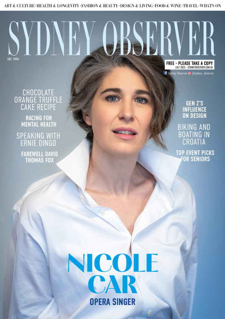 Sydney Observer, June issue, with the opera singer Nicole Car on the cover.